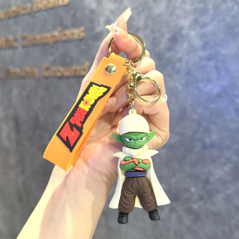 Dragon Ball Z 3D Keychain Set Anime Goku Krillin Master Roshi Piccolo Buu Anime Character Bag Charm Backpack Pendant Car Key - view 6