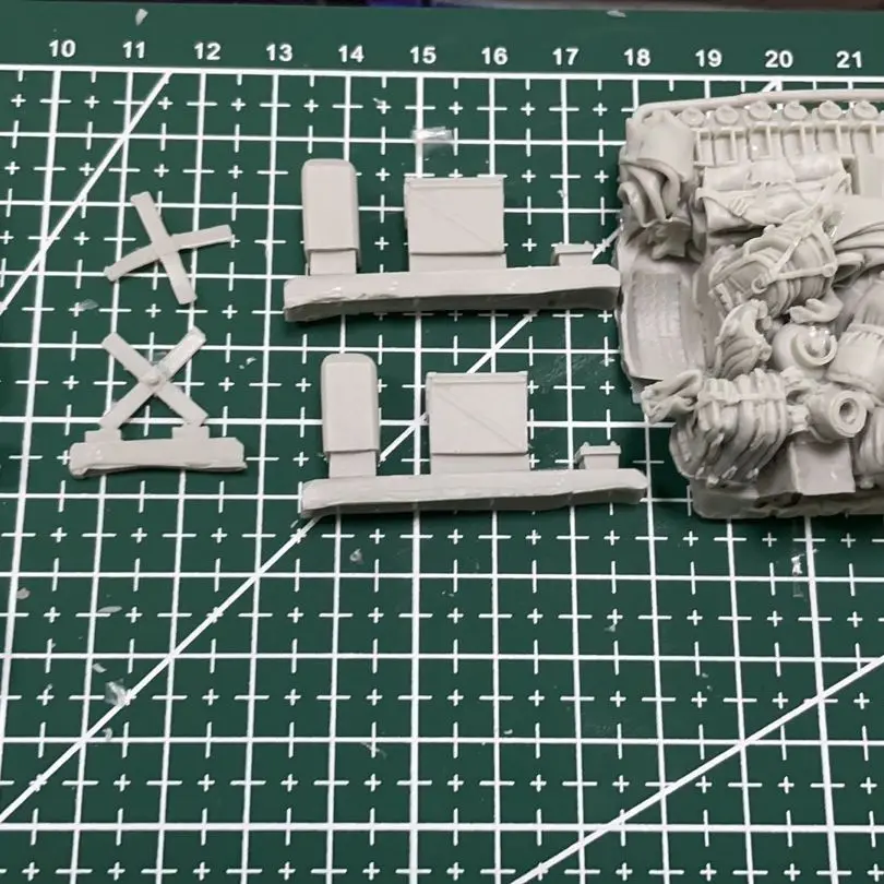 1:35 Scale Resin Die-cast Armored Vehicle Tank Chariot Parts Modification Does Not Include Unpainted Tank Model