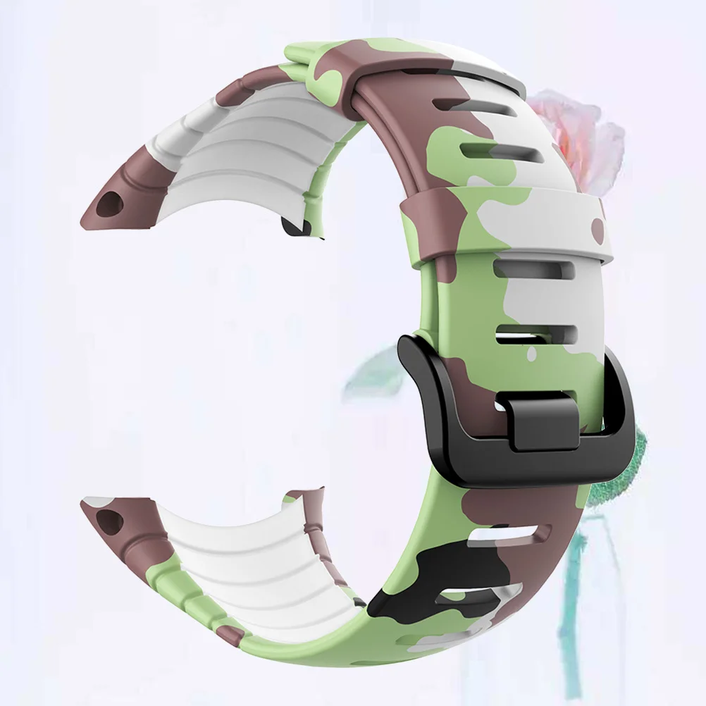 

1Pcs Camouflage Printed Tpu Watch Band Durable Comfortable Stylish Wristband for Casual Business Formal Attire