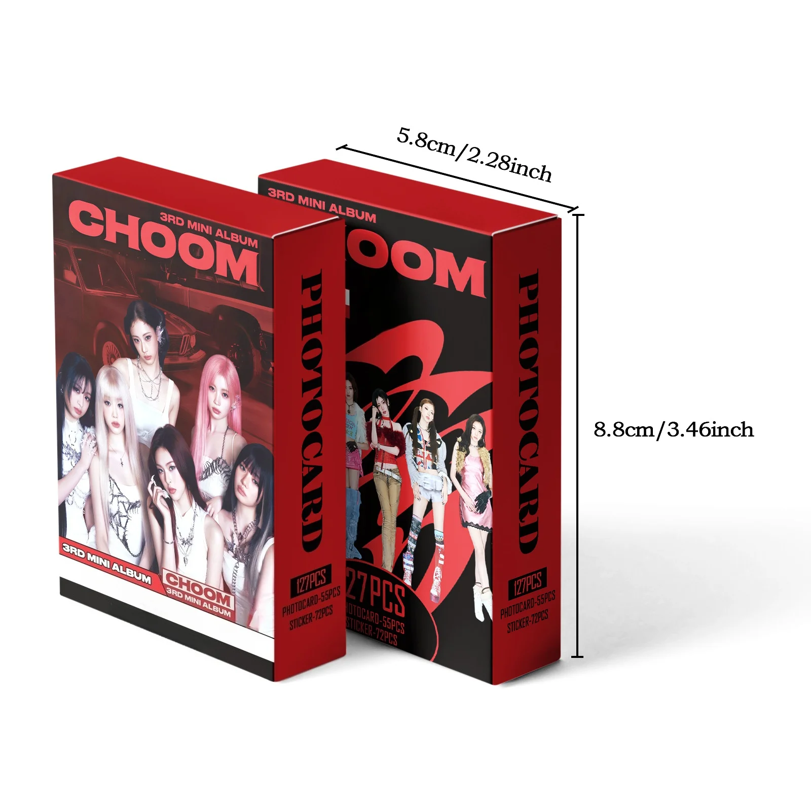 92/127pcs Lomo Cards Stickers Set CHOOM New album Photocards fans peripheral album decoration commemorative Collection Card Gift image 5