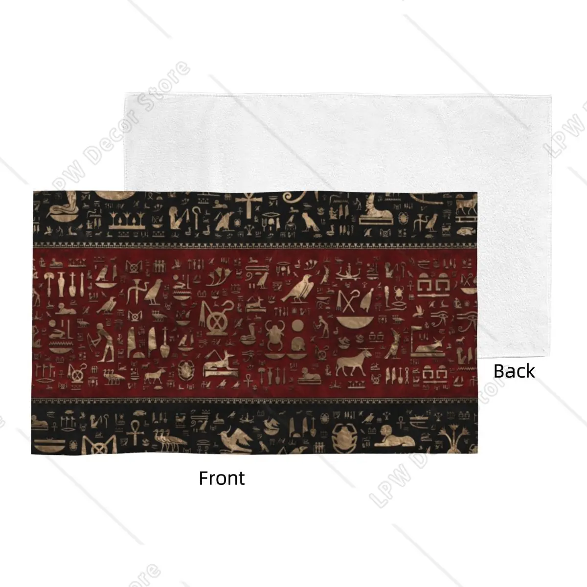 Ancient Egyptian Hieroglyphs Towel Quick Dry Egypt Culture Super Soft Cotton Pool Towels