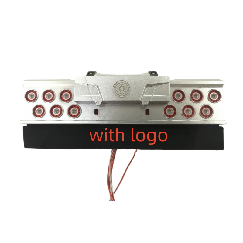 CNC LED Tail Light Rear Bumper Lamp for Tamiya 1/14 Truck RC Cars Scania King Stiholt Tamiya LESU Truck Upgrade Accessories