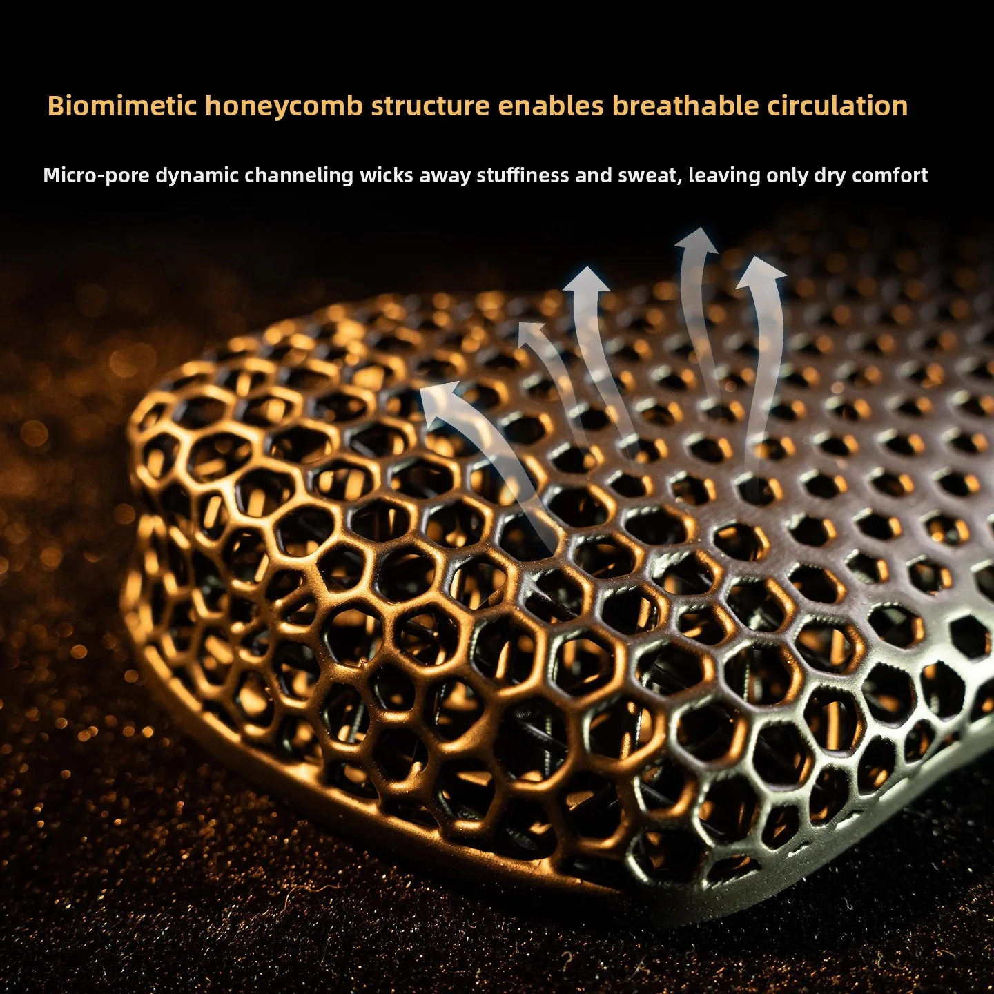 3D Printed Wrist Rest Honeycomb Breathable Elastic Anti-slip Wrist Support Pad for Keyboard Mouse