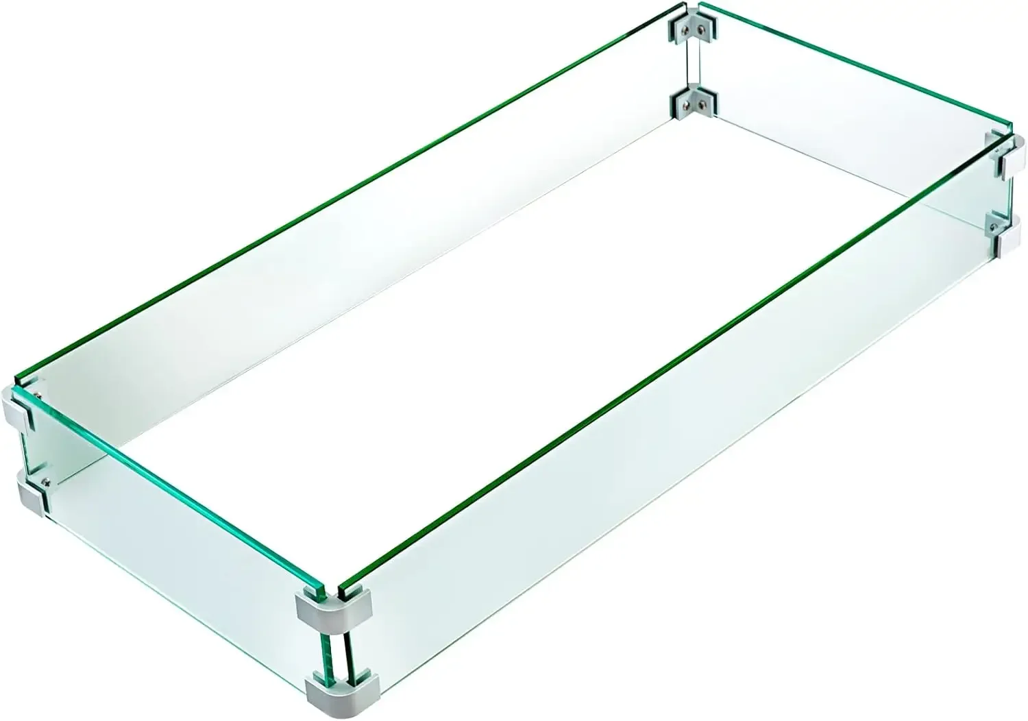 

Fire Pit Wind Guard Fire Pit Tempered Glass Wind Guard Fence (29.5 x 13.6 x 4 Inch)