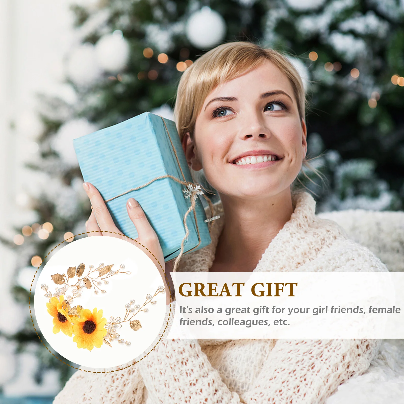 

Повязка на голову с подсолнухом для невесты, нежный декор с цветами, элегантный свадебный аксессуар для волос, женский головной убор, свадебная тиара, повязка на голову из сплава