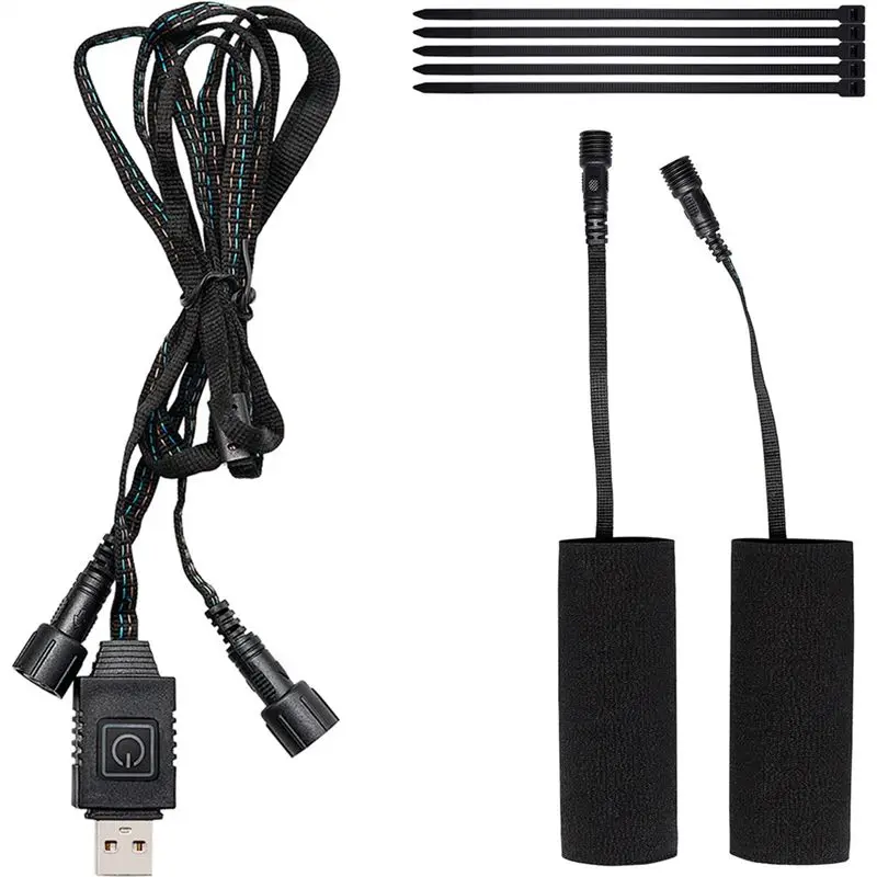 A21F-Motorcycle Heated Handgrips Electric 5V6 Heated Grip Cover Comfortable Handlebar Warmer Kit,Electric Heating Handle