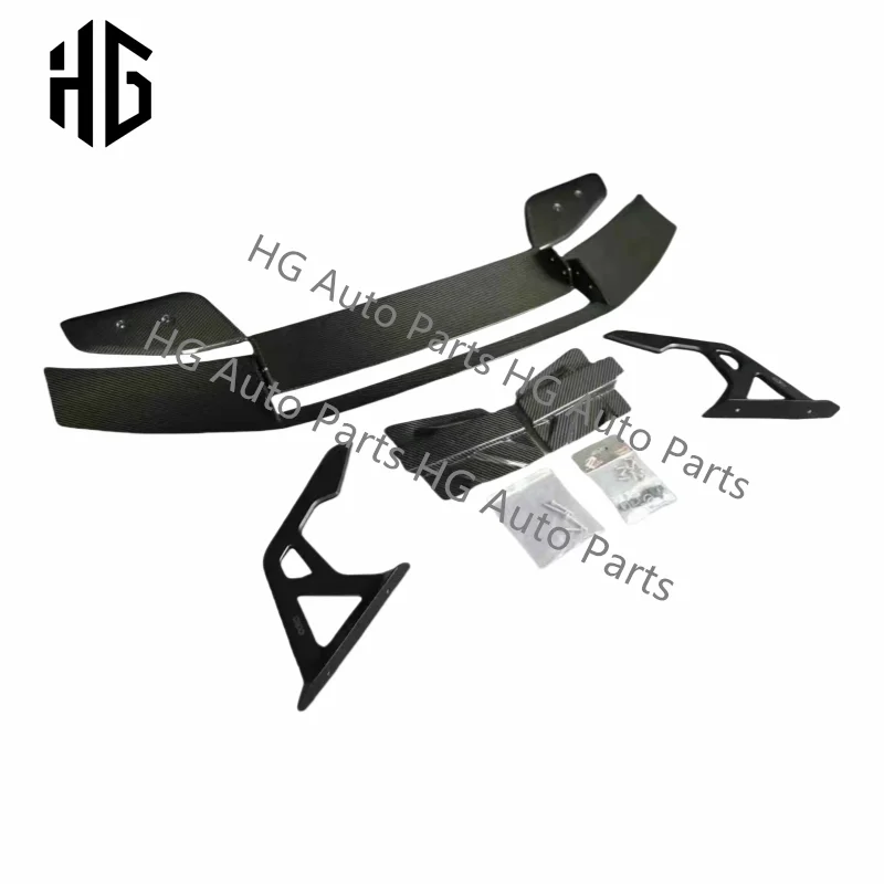 عالية الجودة M3 M4 AR نمط ألياف الكربون قطع غيار السيارات الخلفية سبويلر الجناح لسيارات Bmw M3 M4 G80 G82 جذع الأغطية سبويلر اكسسوارات السيارات