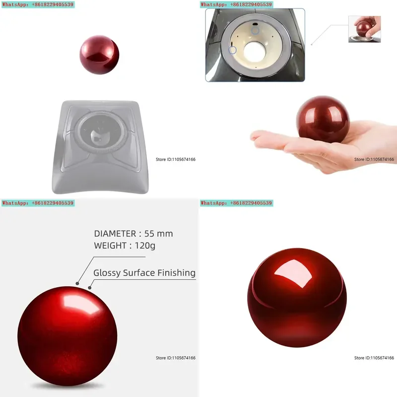 Trackball 55mm Red Sphere Suitable for Trackball Mouse