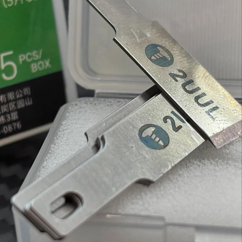 2UUL DA28 5pcs/box Flatcut-solder Pad Underfill Glue Fast Removal Blades For PCB Motherboard Chip CPU Glue Removal Tool