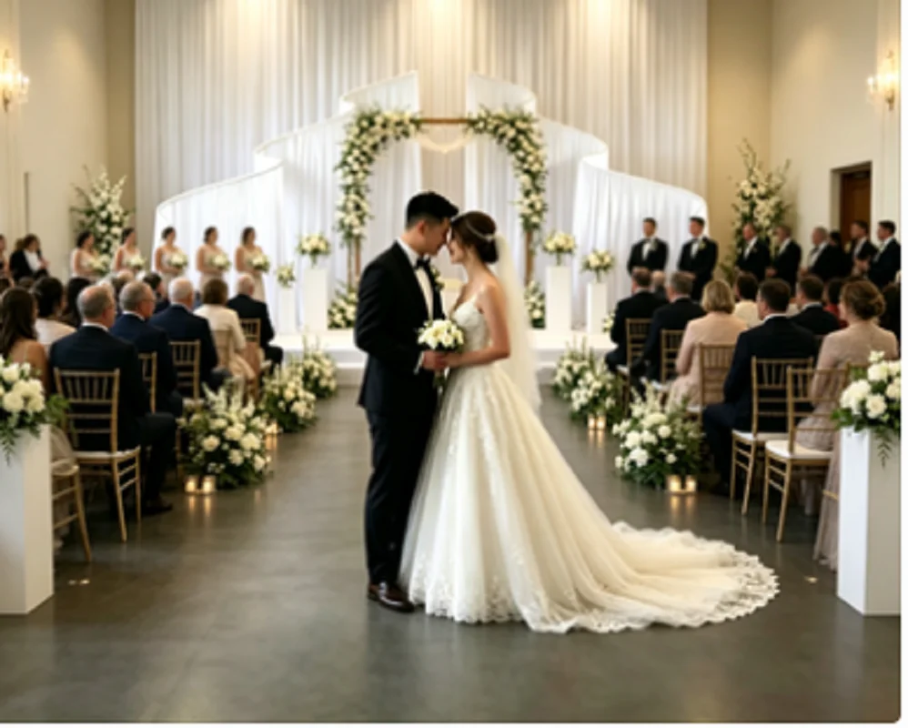 Wedding/Event Supply Store - Wellenförmiger Metall-Eisenbogenständer für Hochzeiten, Partybedarf, Hintergrunddekoration,