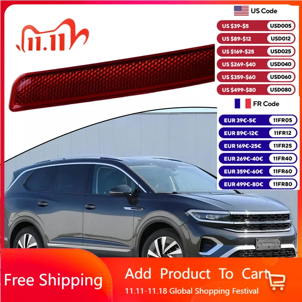 Golf MK5 Tail Lamp Left Bumper Reflector Light ABS Material Anti-corrosion High-quality Materials Non-deformation