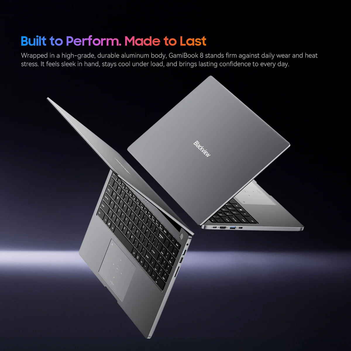 بلاك فيو GamiBook 8 AMD R7 7735HS 16 بوصة 32 جيجابايت RAM + 1 تيرابايت ROM 5000 مللي أمبير لابتوب ويندوز 11 بر1920*1200 لوحة مفاتيح مضاءة 120 هرتز