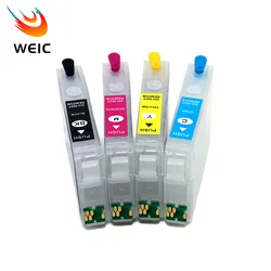 4PC 604 604XL Refill Ink Cartridge with Chip For Epson XP 2200 2205 3200 3205 4200 4205 Printers