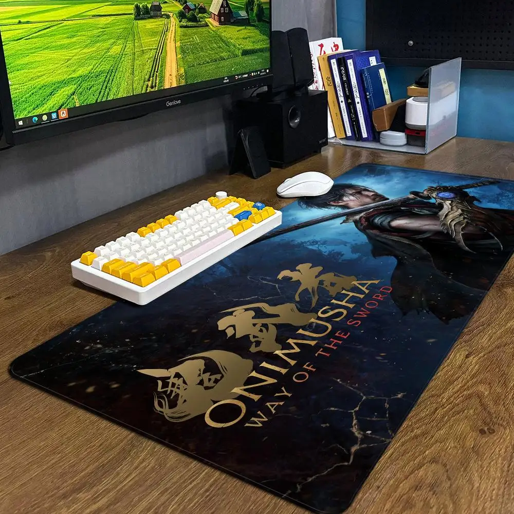 لوحة ماوس O-Onimusha Way of the Sword XXL ملحقات الكمبيوتر لوحة مفاتيح كبيرة لطاولة الكمبيوتر المحمول المنتج الجديد لألعاب الألعاب