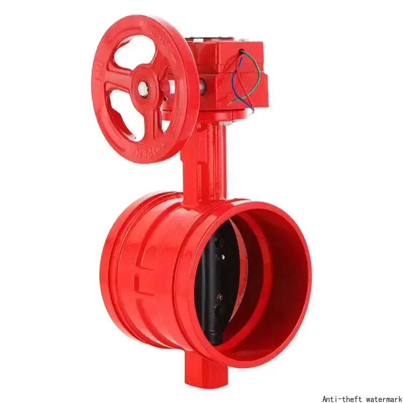 A top-selling product in 2026: the DN150 D381X grooved turbine butterfly valve suitable for fire control.