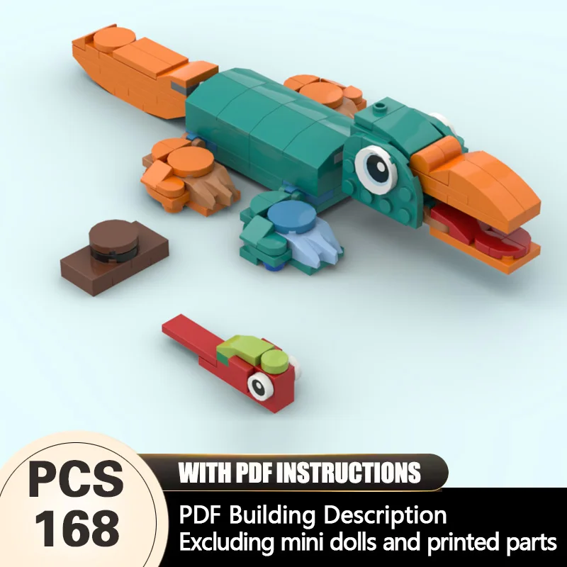 

Creators Animal Series Model MOC Building Bricks Platypus Modular Technology Gifts Holiday Assemble Children Toys Suit