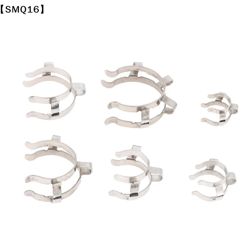 1Pc Stainless Steel Standard Ground Mouth Clip Caliber 14#19#24#29#34#45# Laboratory Heat Resisting Ground Clip Adapter【SMQ】