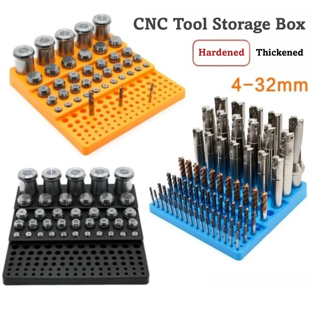 Multifunction Storage Box Large Capacity Space-Saving Milling Cutter Organizer Plastic Material Multi-Compartment