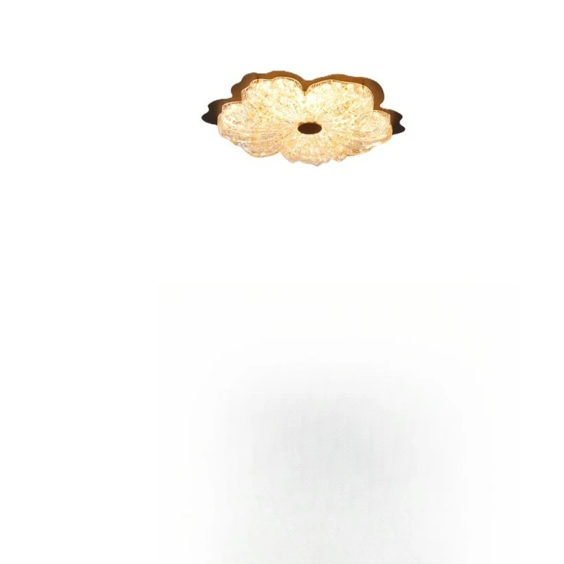 French medieval petal bedroom light, full spectrum eye protection ceiling light, retro, romantic high-end light luxury