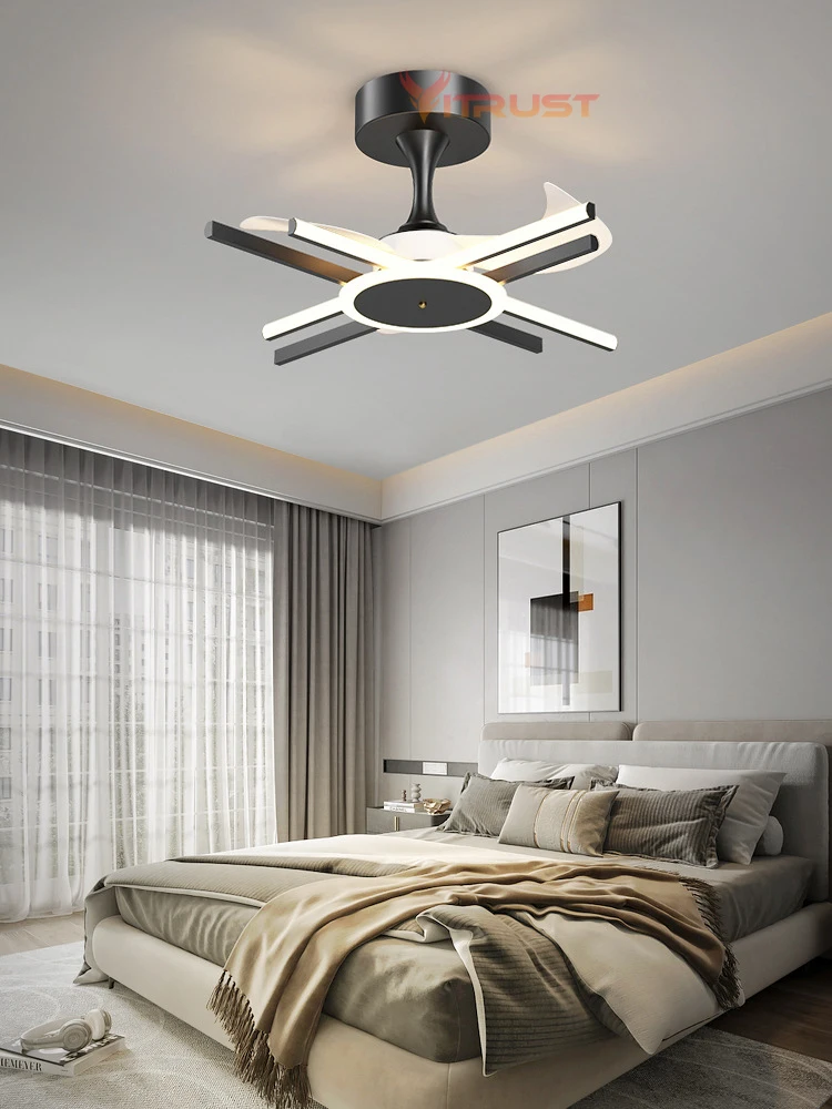 Nordic Ceiling Fan Home Decorative Ceiling Fan Light DC Motor Modern Ceiling Fan Lamp Remote Control Support 110-240V