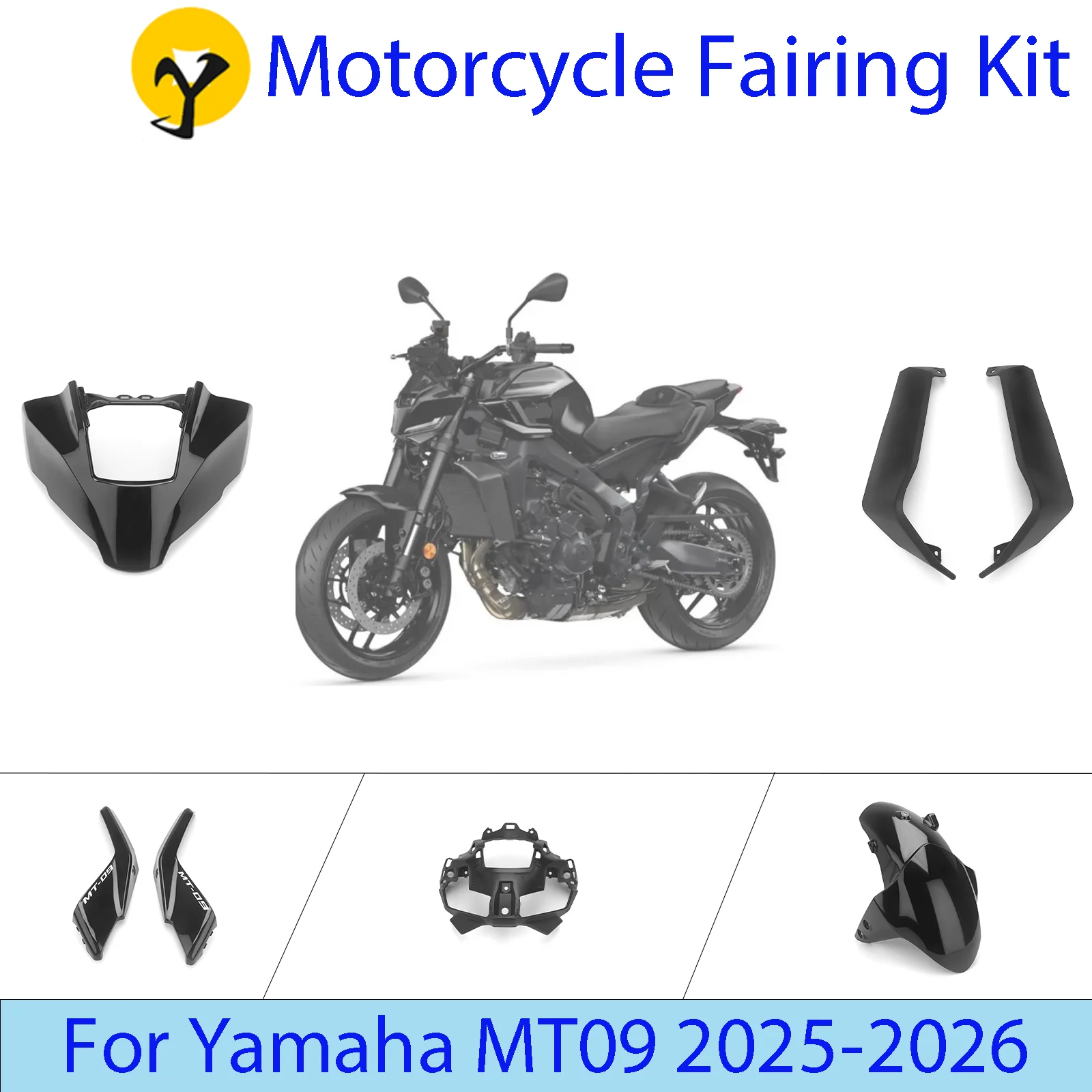 

For YAMAHA MT09 MT-09 mt09 2025-2026 Fuel Tank Cover Side Panel Fairing Motorcycle Fairing Kits ABS injection molding
