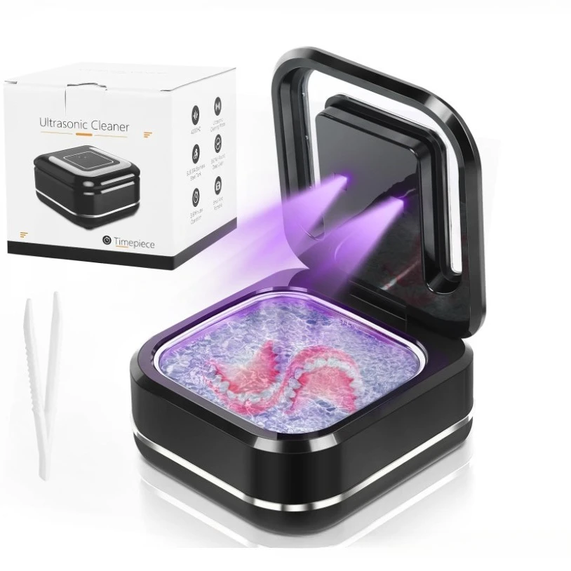 2026 Desktop Soft UV Cleaning Lamp With Vibration Module Special Lighting For Aligners Dentures Metal Ornaments