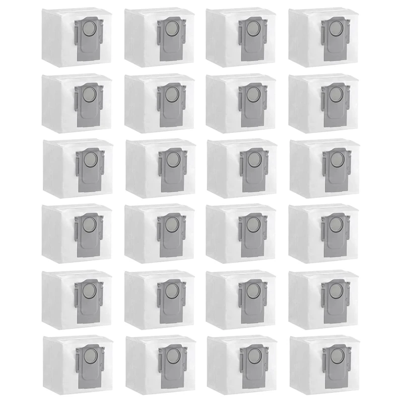 

24 Pcs Dust Bag Collectors For Xiaomi Roborock Q5+ Q7 T8 S7 MAXV Ultra Q7 MAX Vacuum Cleaner Spare Parts Accessories