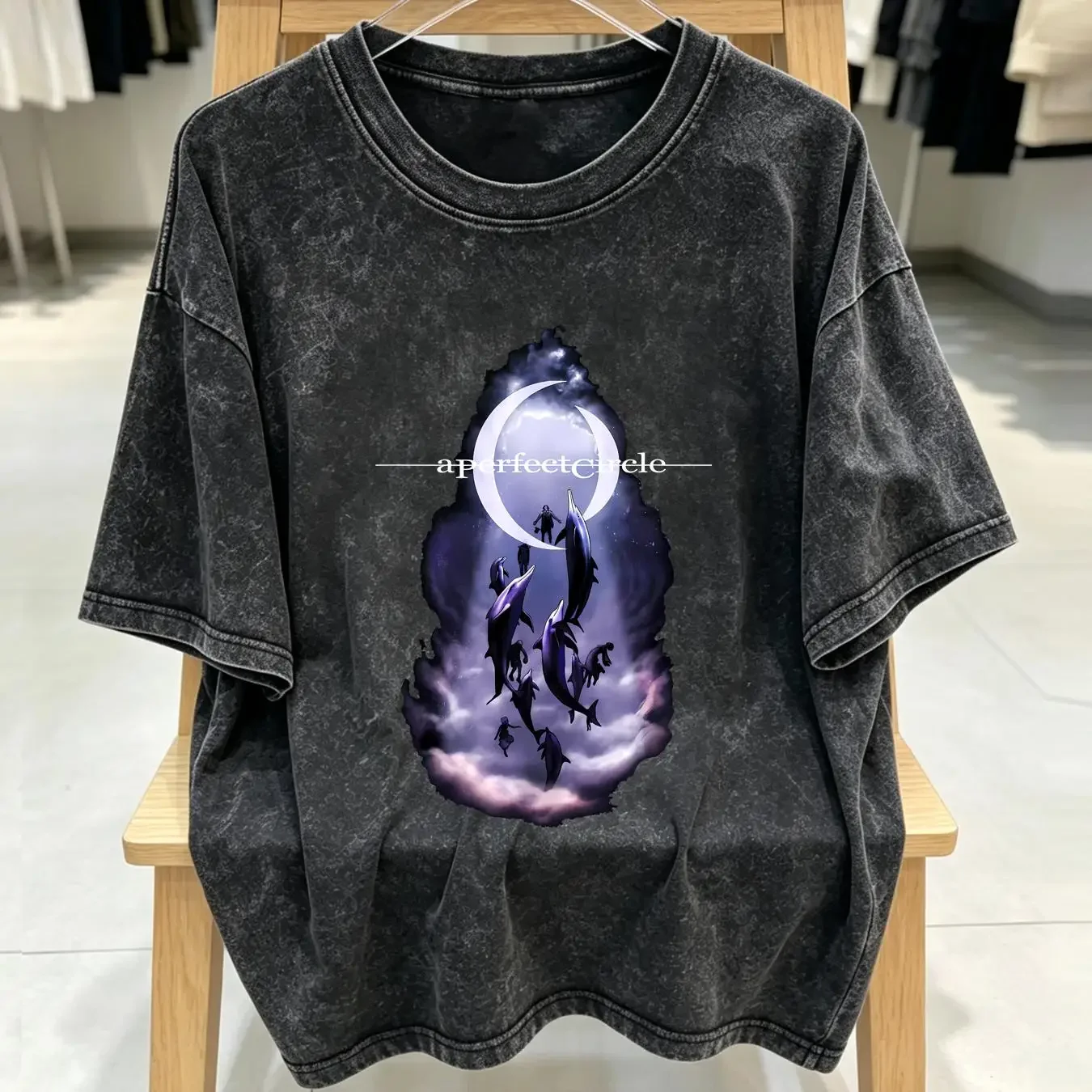 washed T Shirt A Perfect Circle Eat the Elephant Tour remake rock band TE7661 long or short sleeves vintage Washed