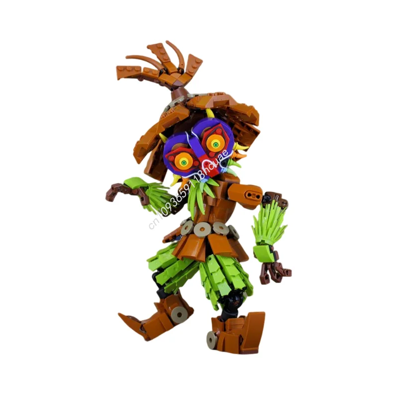 572 elementy MOC Model Czaszki Dziecka Klocki Konstrukcyjne Architektura Składanie DIY Prezent Świąteczny Kreatywny Pomysł Zabawki Edukacyjne Urodziny dla Dzieci