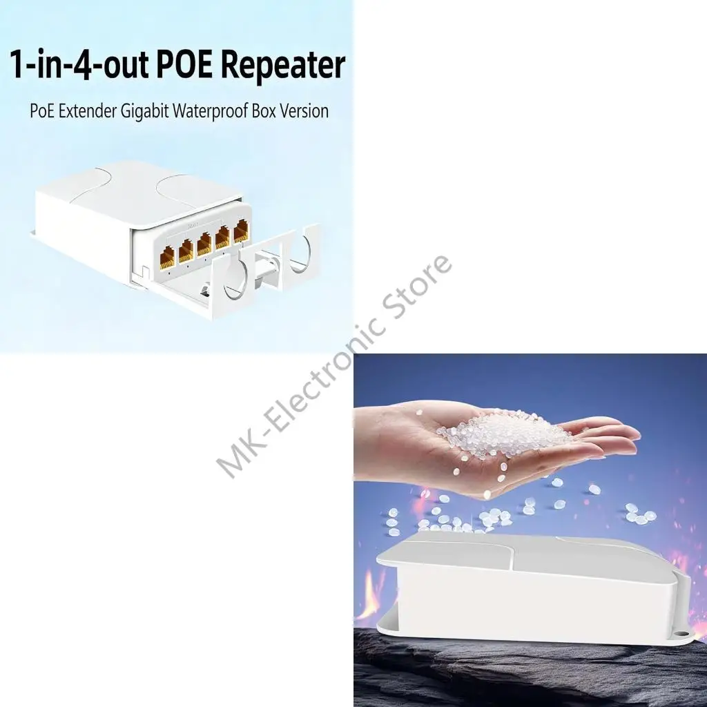 R2LF Outdoor Waterproof Repeaters Enclosure for 4 Port with LED Monitor