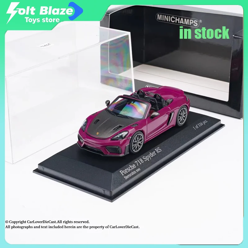 

Minichamps 1/43 Porsche 718 Spyder RS Convertible Diecast Alloy Car Model Simulation Collection Cars Model for Boy Birthday Gift