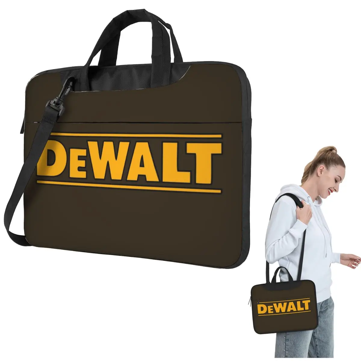 Dewalt Heavy Tools Crossbody Laptop Bag Case Computer Bag 13 14 15.6 Inch Notebook Pouch for Macbook Pro
