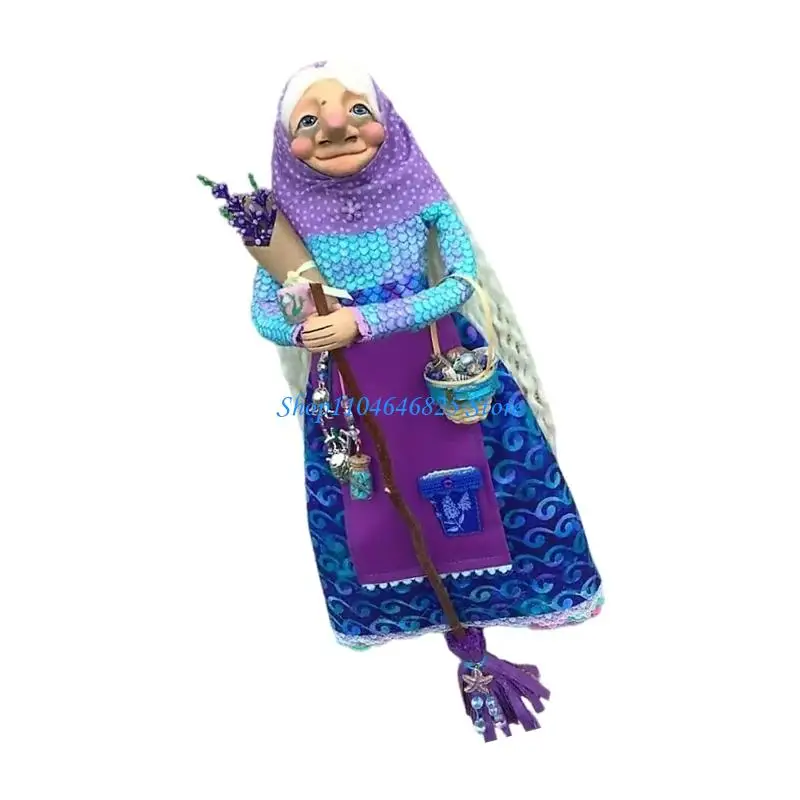 

Handmade Kitchen Witch Doll, Witch Doll on Door Decor, Witch Doll Luck Charm Home Decor, Witchs Doll Home Decoration for Flying