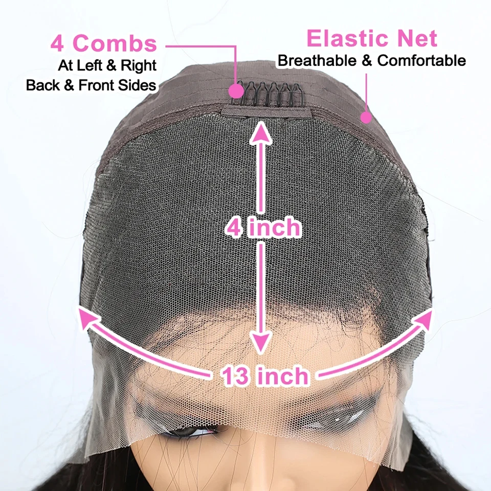 Short Curly Bob Wig Highlight 13x4 Lace Front Human Hair Wigs For Women Ombre Color Brazilian Deep Wave Lace Closure Frontal Wig