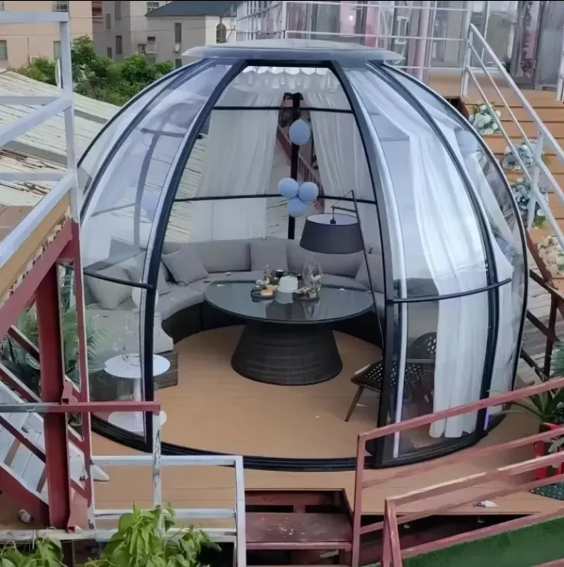 Transparent Commercial Bubble Lodge House 5m Clear Inflatable Bubble Tent Bubble room for Beach Outdoor Camping Luxury Room
