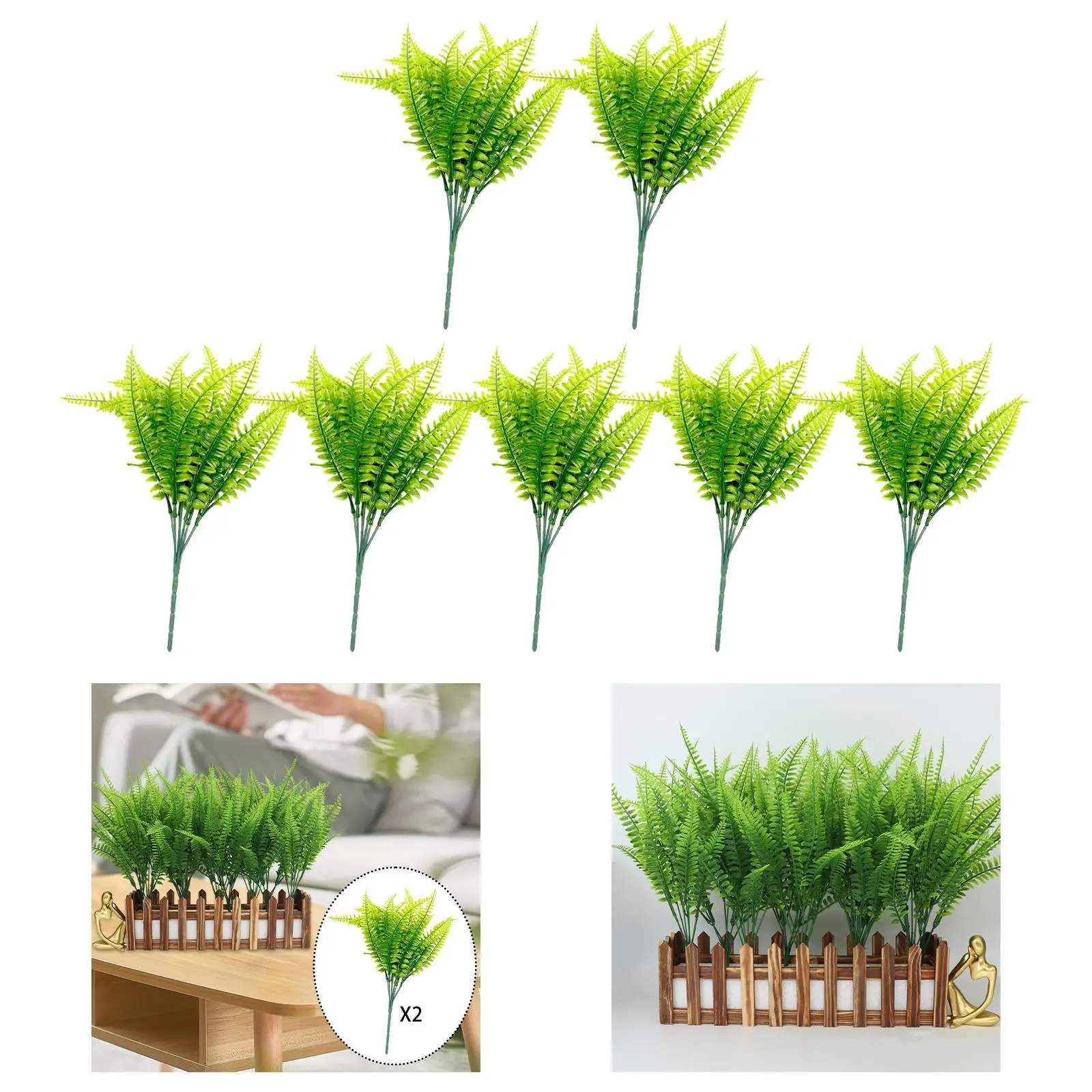 30 سنتيمتر العشب الفارسي الاصطناعي السرخس مادة PP خفيفة الوزن لديكور الحائط العمودي ملحق متعدد الوظائف ديكور المنزل