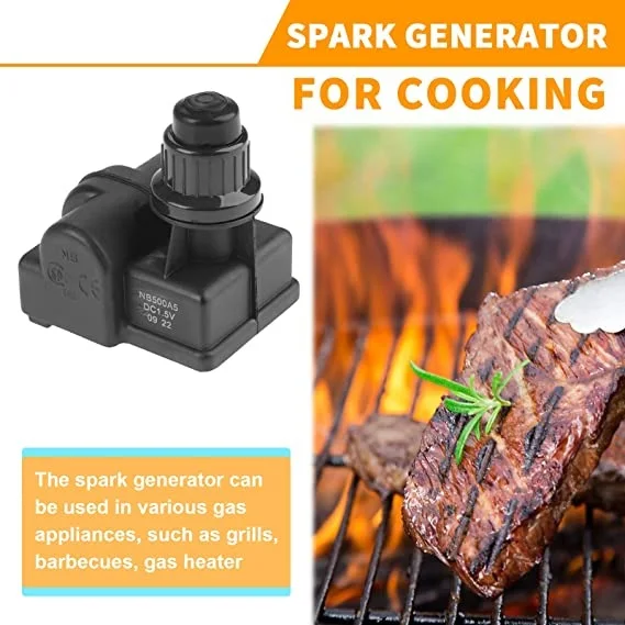 BBQ Gas Grill AA Battery Universal Spark Generator Push Button Ignitor Igniter for Broil King Kenmore Sears 1/2/3/4/5/6 Outlet