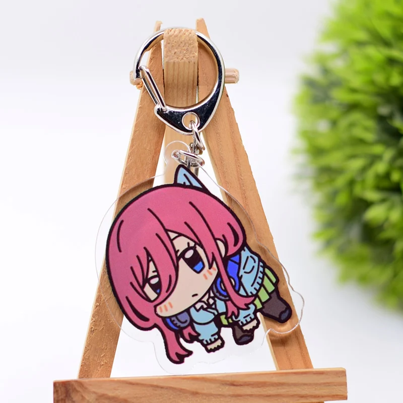 Cute Anime Keychain Arcylic Cartoon Figures Keyrings  Accessories Kids Gift