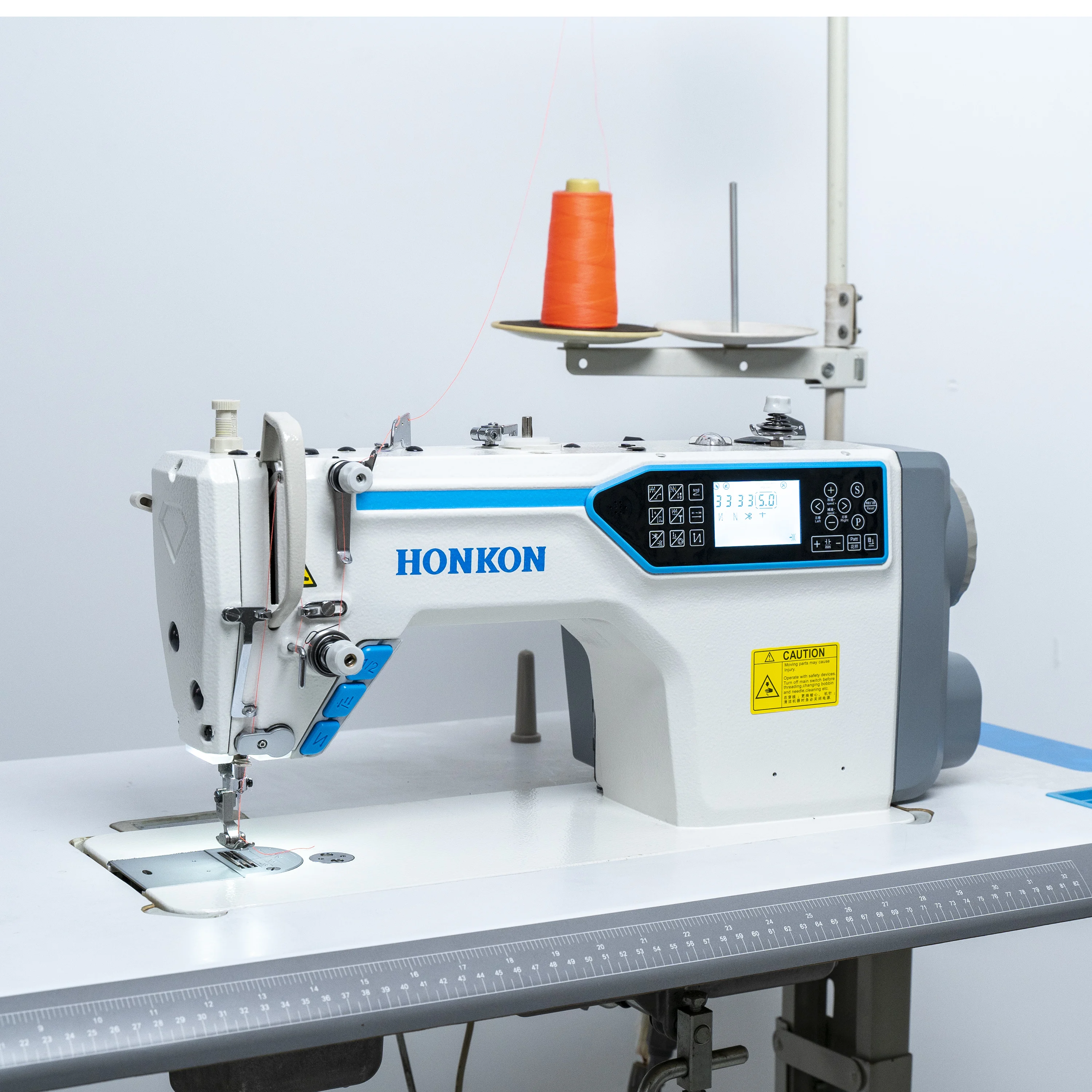 Gold Seller HK-A912 High Quality Automatic Lockstitch Sewing Machine Single Flat-Bed Manual Feed Mechanism Industrial Use