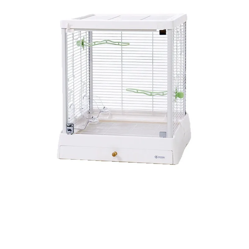 

B5001 series gravity lock panoramic glass bird cage household parrot villa monk Xuanfeng tiger skin