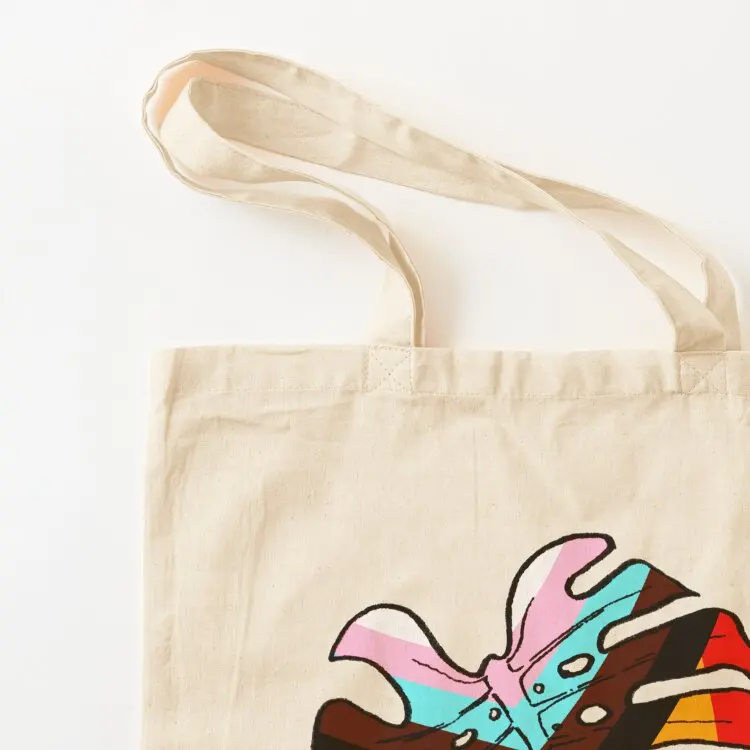 Monstera - Progress Pride Tote Bag Handbags women reusable shopping bag Canvas the tote bag