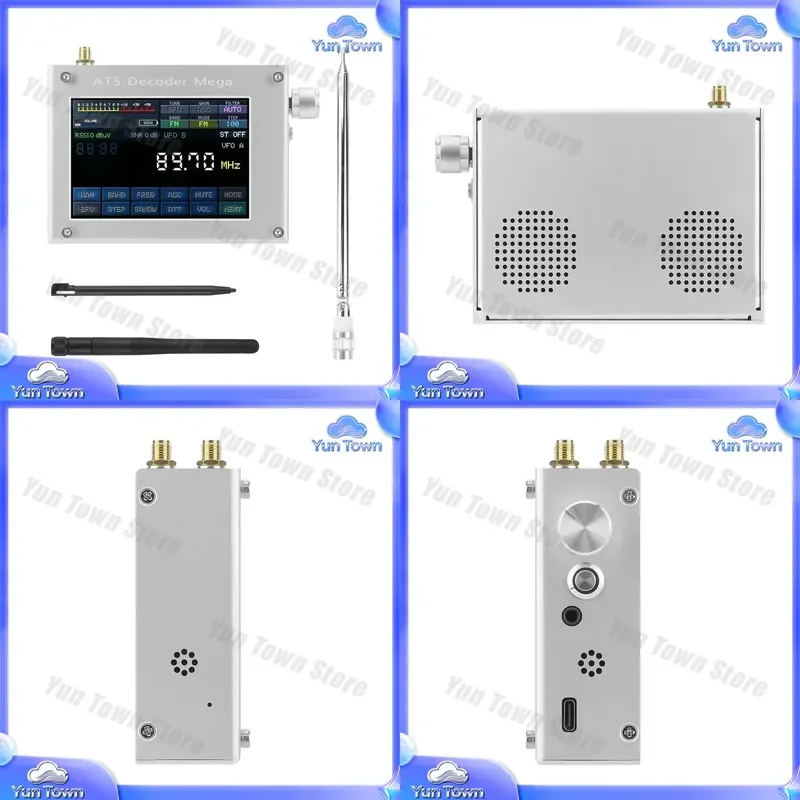 Decodificador HAMGEEK ATS Mega SDR, Receptor de Radio AM FM SYNC SSB CW DIGI para Decodificador ATS25 Max con Pantalla a Color de 4 Pulgadas