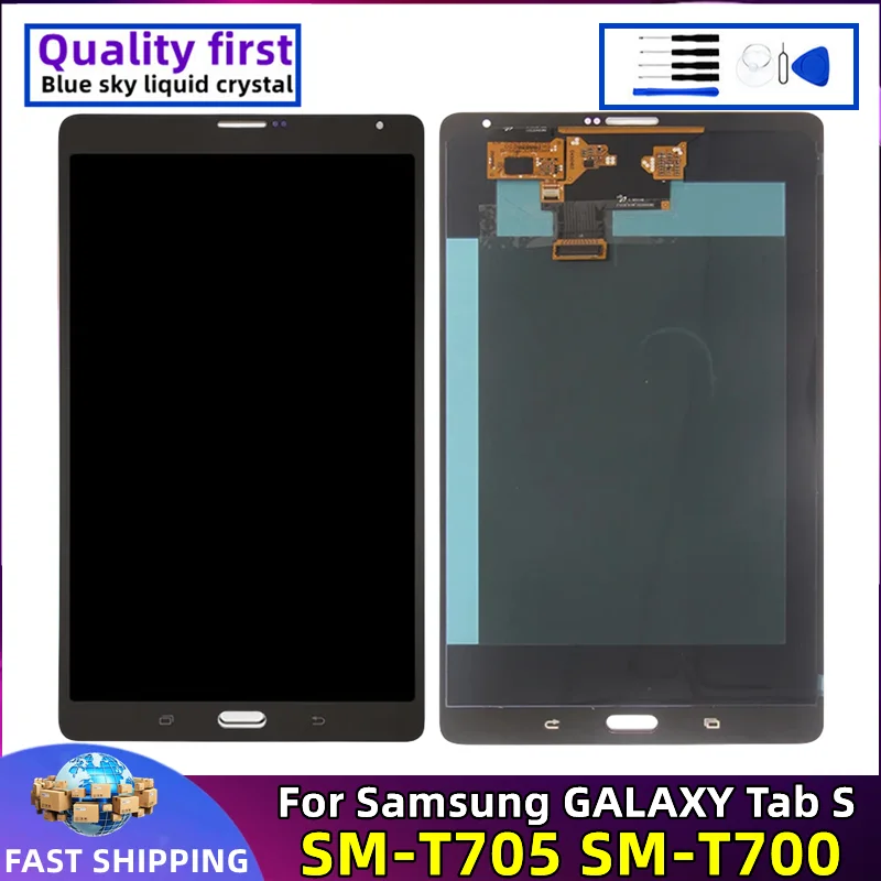 

LCD Tablet Display Touch Screen Digitizer Assembly Replacement, Samsung Galaxy Tab S 8.4, SM-T705, SM-T700