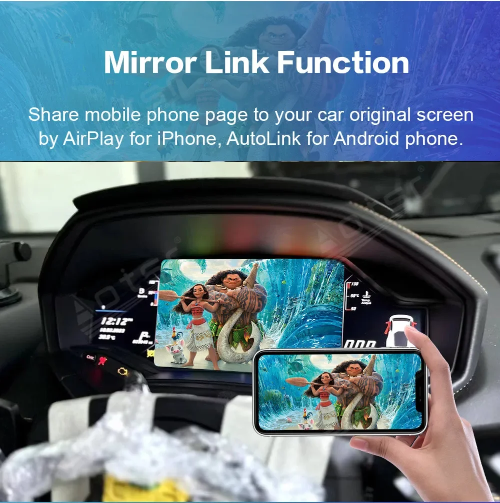 Wireless Carplay Android Auto Car Stereo GPS Navigation Radio Head Unit OEM Style For Lamborghini Huracan LP610