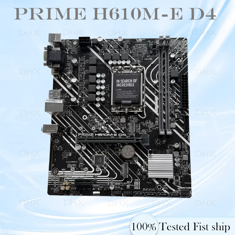 For PRIME H610M-E D4 Motherboard 64GB HDMI PCI-E4.0 M.2 LGA 1700 DDR4 Micro ATX H610 Mainboard 100% Tested Fully Work