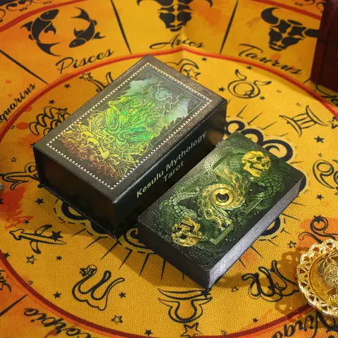 1 Box Of Glass Golden Foil Tarot Cards