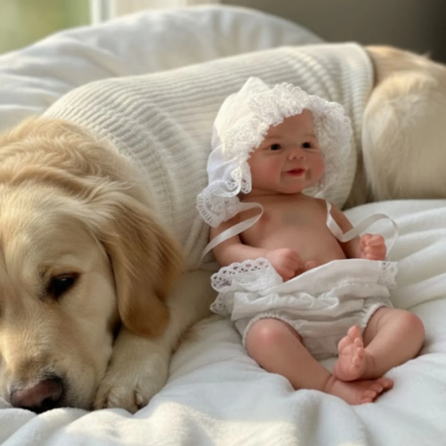 AnjoDoll 33cm Vivienne Girl dos juegos De ropa muñeca Reborn pintada cuerpo completo silicona muñecas para bebés recién nacidos Corpo De silicona