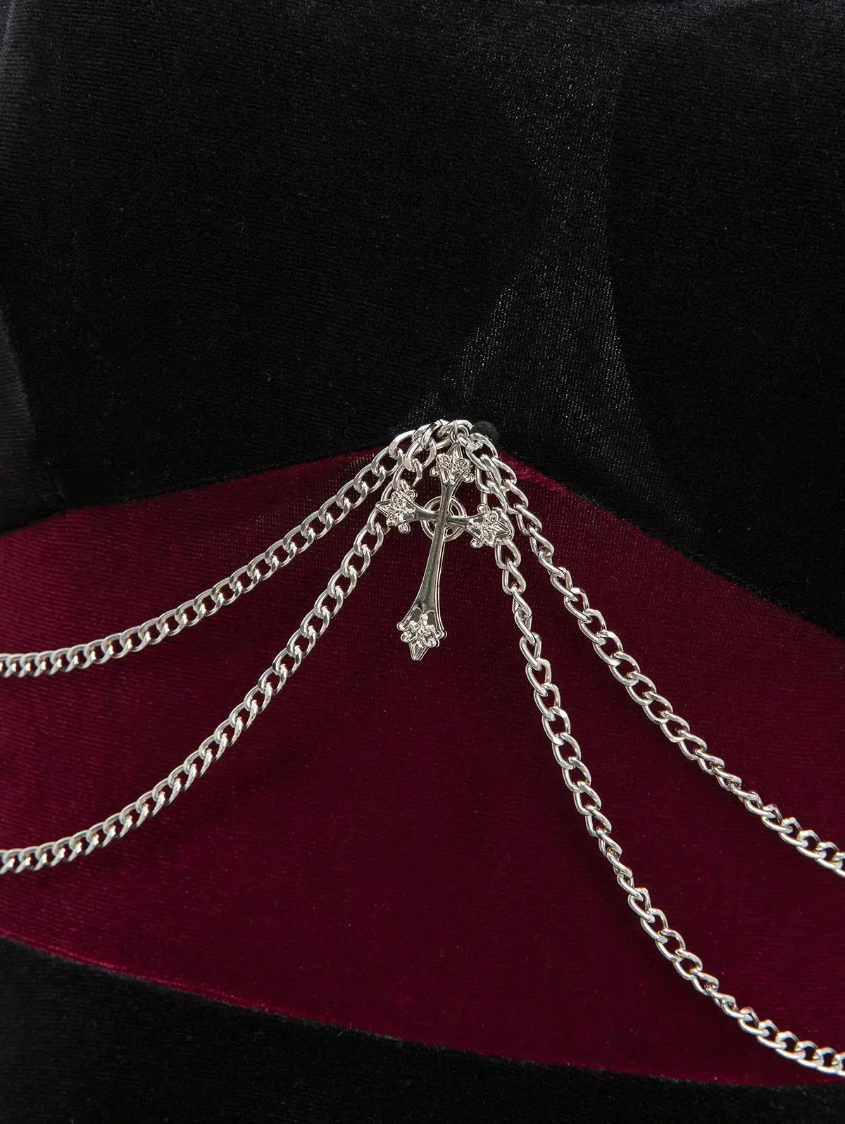 1950s vestidos góticos vintage das mulheres rosa flor renda ombro cruz em camadas corrente veludo retalhos vestido de festa preto