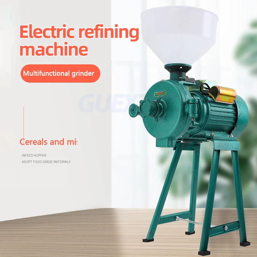 

220V Electric Wet And Dry Refining Machine Flour Grinding Machine Multi-grain Mill Soybean Milk Machine Household Flour Refiner