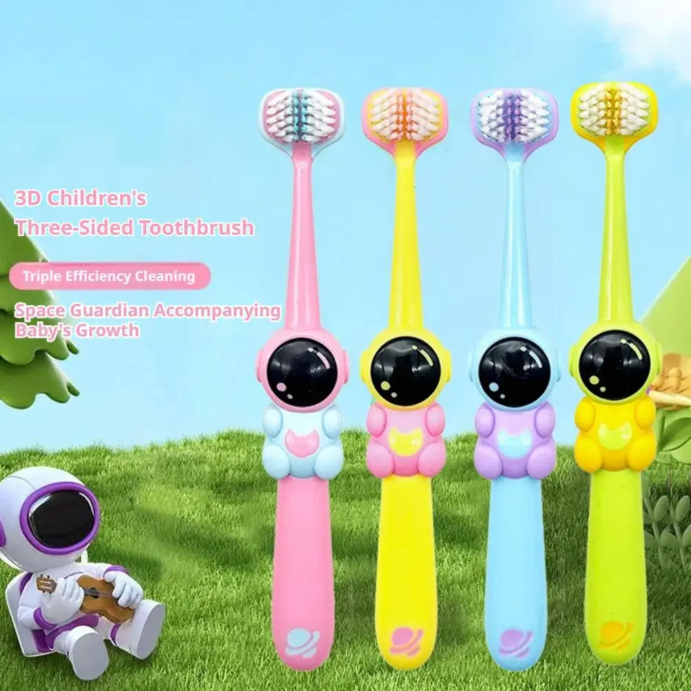 Children Toothbrush Three-sided Soft Bristle Teeth Whitening Brushes For 3-12 Years Old Kids Toothbrushes Dental Oral Care